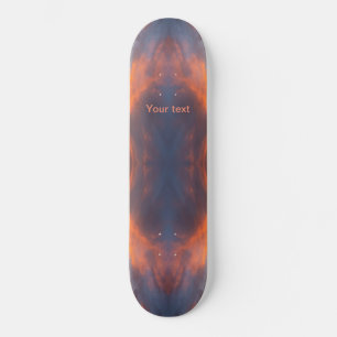 Skateboard Personalización del diseño de naranja azul