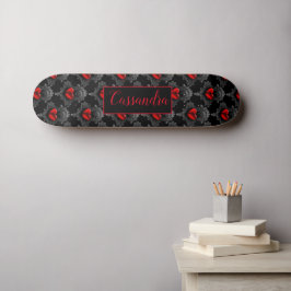 Skateboard personalizada del corazón del Gótico ro