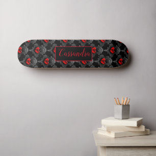 Skateboard personalizada del corazón del Gótico ro