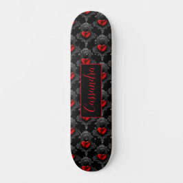 Skateboard personalizada del corazón del Gótico ro