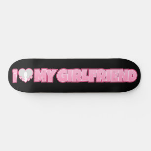 Skateboard Personalizado Amo A Mi Novia - Añadir Foto