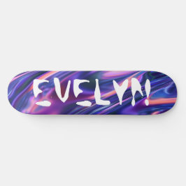 Skateboard Personalizado Añadir nombre estilo púrpura ciberpu