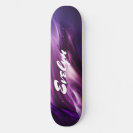 Skateboard Personalizado Añadir nombre púrpura Resumen Imagen