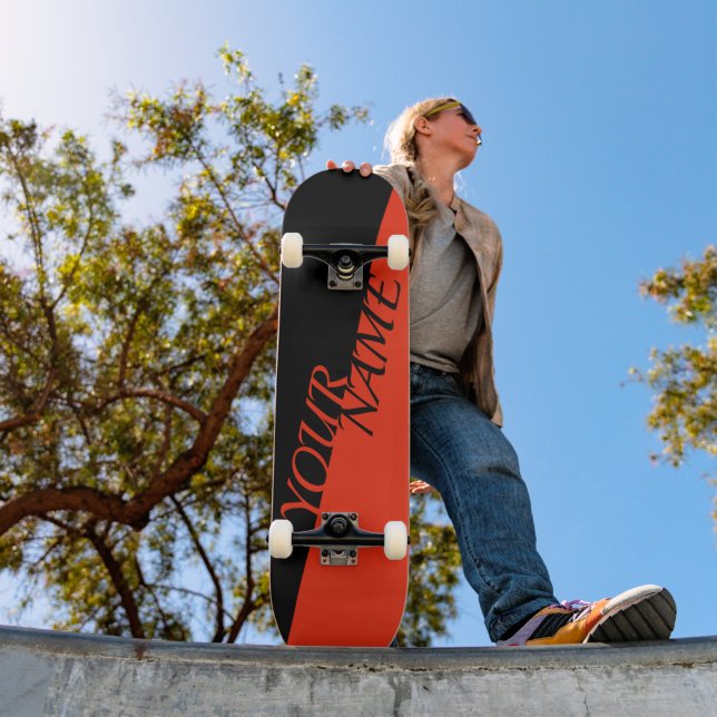 Skateboard personalizado - Añadir tu nombre (Exterior 1)