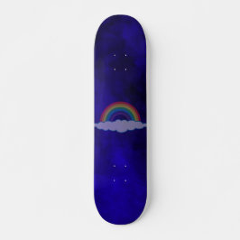 Skateboard Personalizado arcoiris oscuro Firma Tarjeta desliz