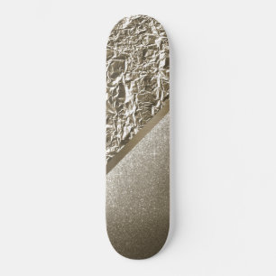 SKATEBOARD PERSONALIZADO BRONZE RELIEVE METALIZADO METÁLICO P