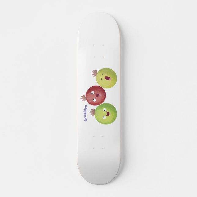 Skateboard Personalizado cantante de trío de gooseberry (Anverso )