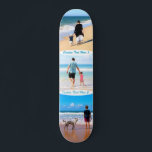 Skateboard Personalizado Collage de fotos Mensajes de texto S<br><div class="desc">Personalizado Collage de fotos Familia Amor Texto Personalizado - Madre / Padre / Hijo / Padres / Pareja - Fotos Personalizados Modernas Únicas Tu Propio Diseño - Familia Especial / Amigos o Regalo Personal - Añadir Tus Fotos y Texto - Nombre / Fondo Favorito - Elementos y Colores de Texto...</div>