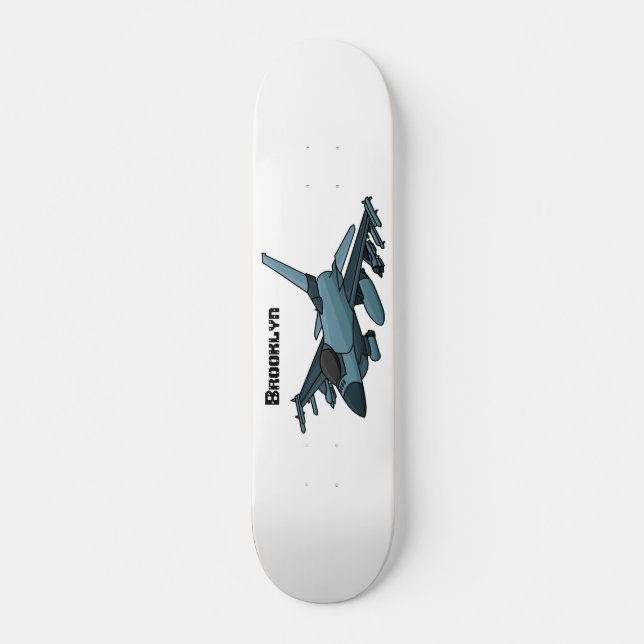 Skateboard Personalizado de avión de combate militar (Anverso )