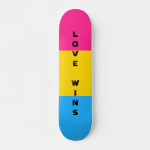 Skateboard PERSONALIZADO de bandera del orgullo gay pansexual
