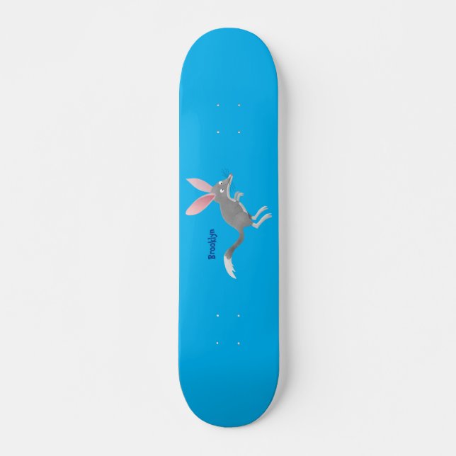 Skateboard Personalizado de bilby australiano feliz (Anverso )