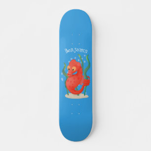 Skateboard Personalizado de caballitos de mar de pepino