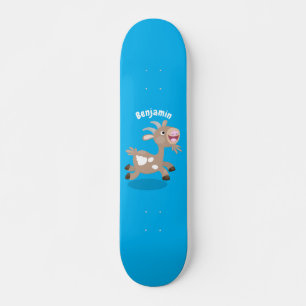 Skateboard Personalizado de cabra alegre