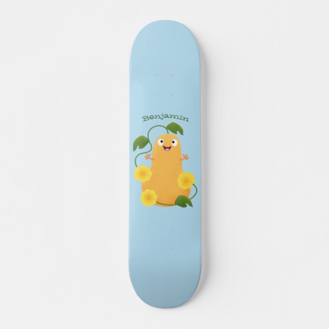 Skateboard Personalizado de calabaza de calabaza de marihuana (Anverso )