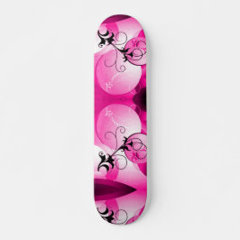Skateboard Personalizado de crucero rosa hawaiano Sunrise Pro