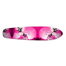 Skateboard Personalizado de crucero rosa hawaiano Sunrise Pro