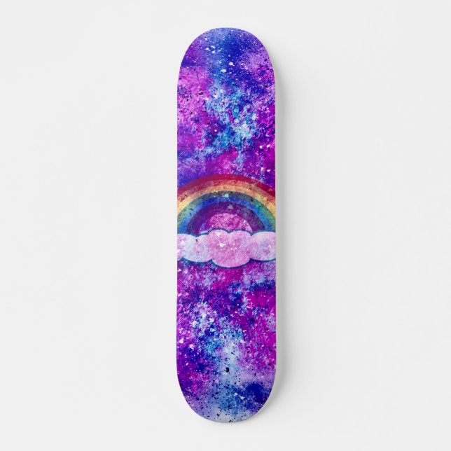 Skateboard Personalizado de cruceros pro-arco iris en la jung (Anverso )