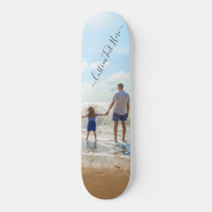 Skateboard Personalizado de diseño único texto de foto - vera