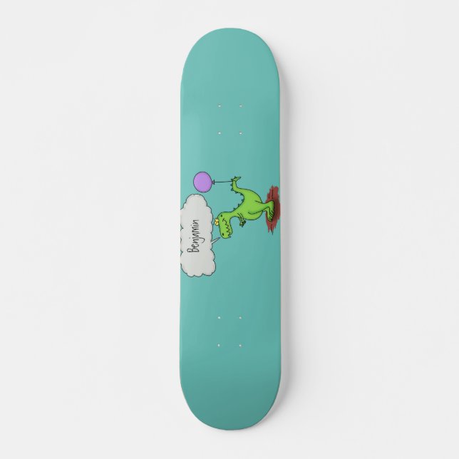 Skateboard Personalizado de dragón divertido y suave que resp (Anverso )