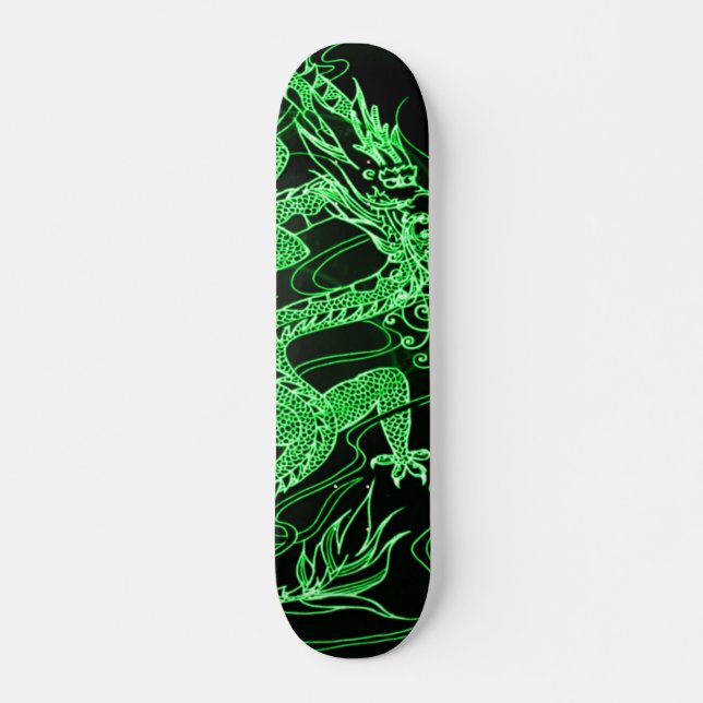Skateboard Personalizado de elementos del dragón de la Tierra (Anverso )