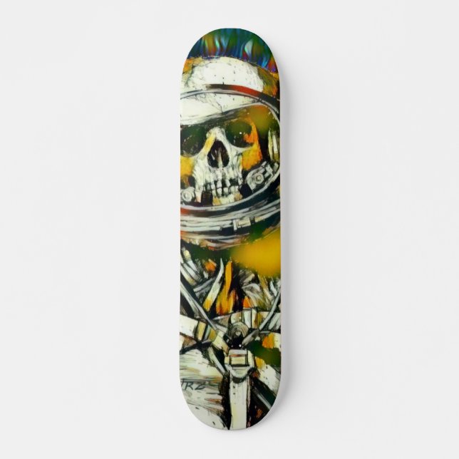 Skateboard Personalizado de elementos del hombre muerto cero  (Anverso )