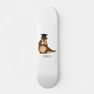 Skateboard Personalizado de graduación de pangolin lindo
