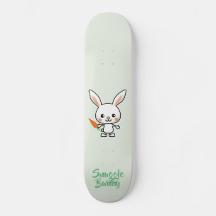 Skateboard Personalizado de la acurrucarse Bunny Kawaii