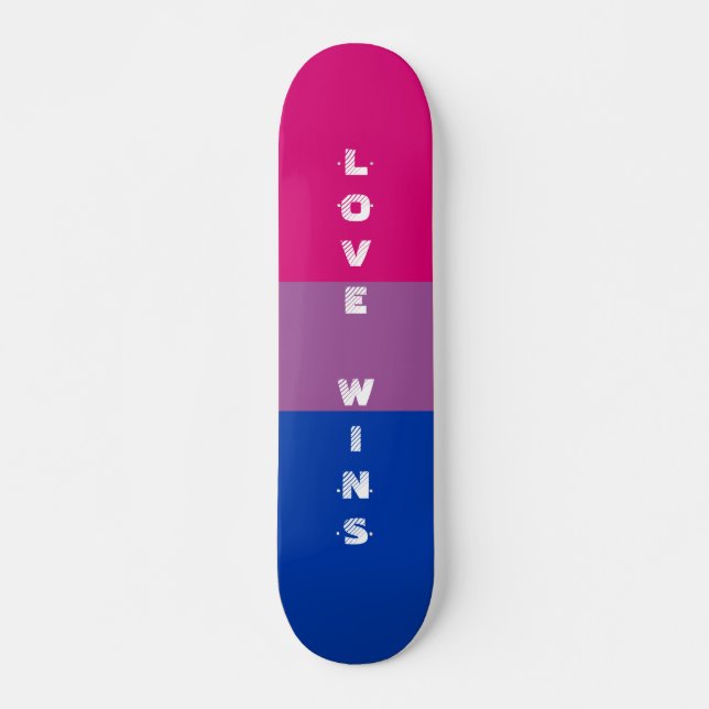 Skateboard PERSONALIZADO de la bandera del orgullo gay en el  (Anverso )