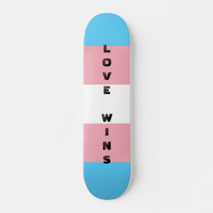 Skateboard PERSONALIZADO de la bandera del orgullo transgéner