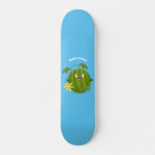 Skateboard Personalizado de la sandía sonriente alegre