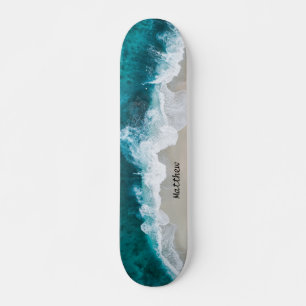 Skateboard personalizado de las olas de los océano