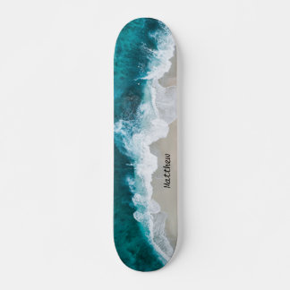 Skateboard personalizado de las olas de los océano