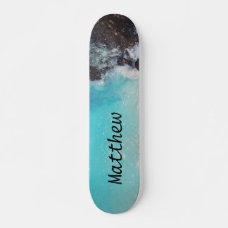 Skateboard personalizado de las olas de los océano