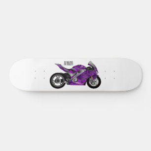 Skateboard Personalizado de motocicleta Purple