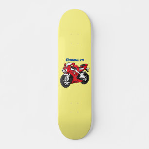 Skateboard Personalizado de motocicleta roja