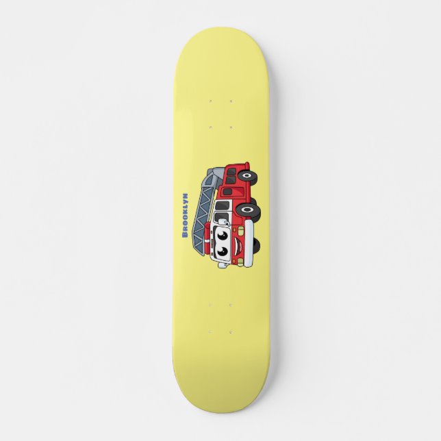 Skateboard Personalizado de motor de fuego alegre (Anverso )