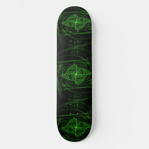 Skateboard Personalizado de nexo verde Firma Tarjeta deslizan
