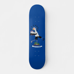 Skateboard Personalizado de notas de escritura de pájaros de
