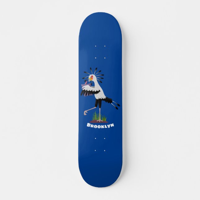 Skateboard Personalizado de notas de escritura de pájaros de  (Anverso )