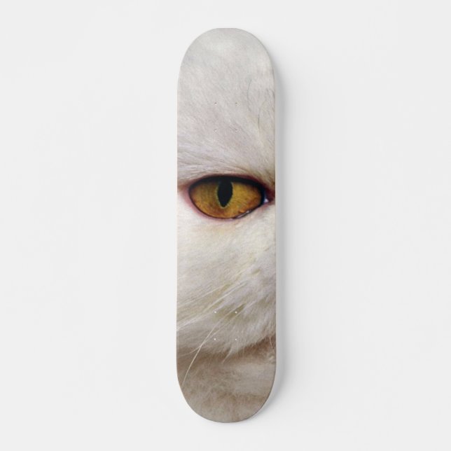 Skateboard Personalizado de ojos malvados de gato gordo Pro P (Anverso )