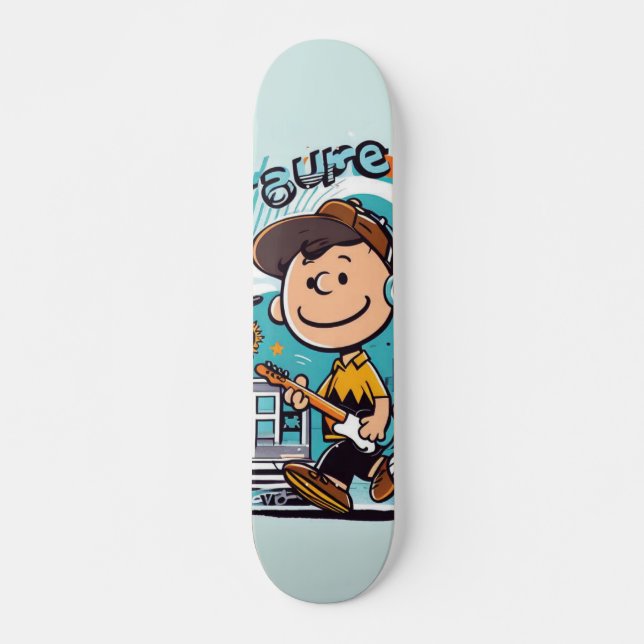 Skateboard personalizado de oleaje (Anverso )