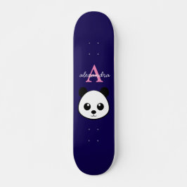 Skateboard Personalizado de oso de panda lindo Monograma fond