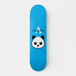 Skateboard Personalizado de oso de panda lindo Monograma fond