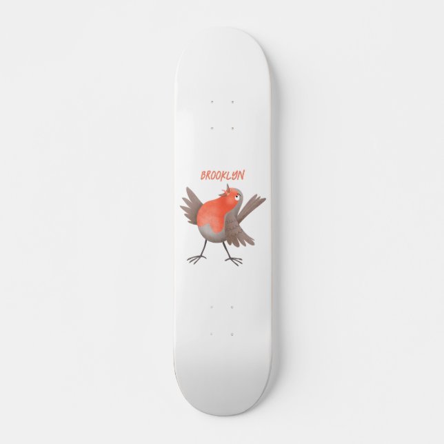 Skateboard Personalizado de pájaro de burro canto (Anverso )