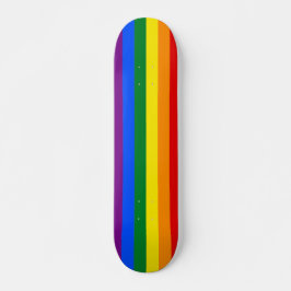Skateboard Personalizado de rayas arcoiris