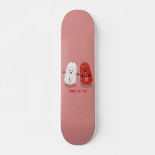 Skateboard Personalizado de salinas y batidores de pimienta d