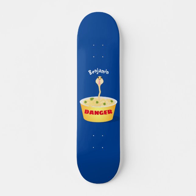 Skateboard Personalizado de serpientes de fideos de pelo hues (Anverso )