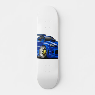 Skateboard personalizado de velocidad de los músculos azules