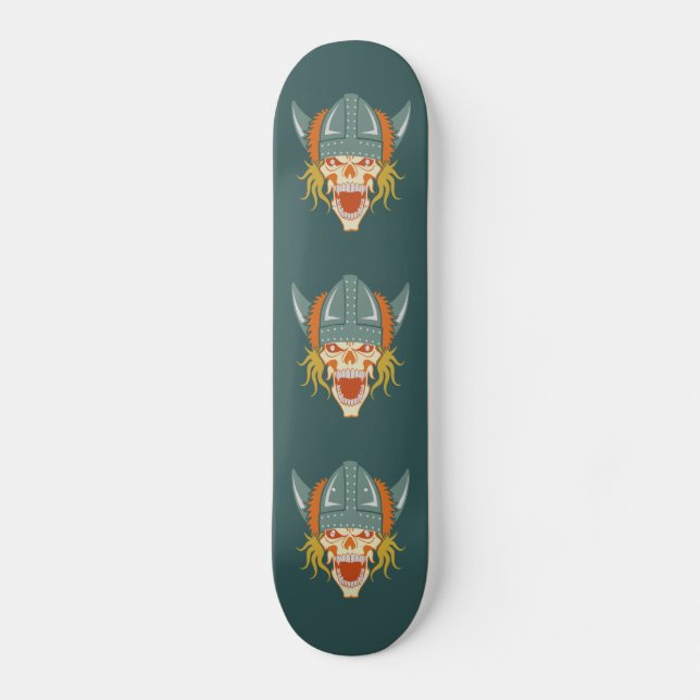 Skateboard PERSONALIZADO del cráneo VIEJO (Anverso)