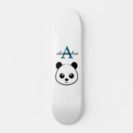 Skateboard Personalizado del oso del panda lindo Monograma Fo